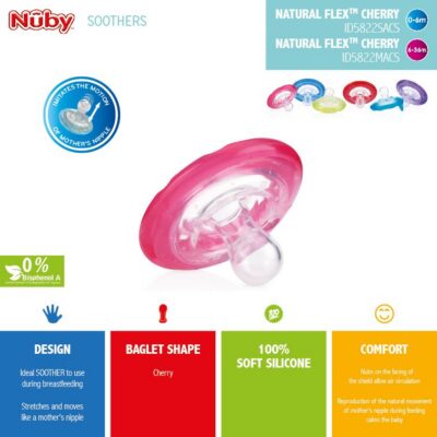 NUBY sucette flexible 0-6 mois 2 pce