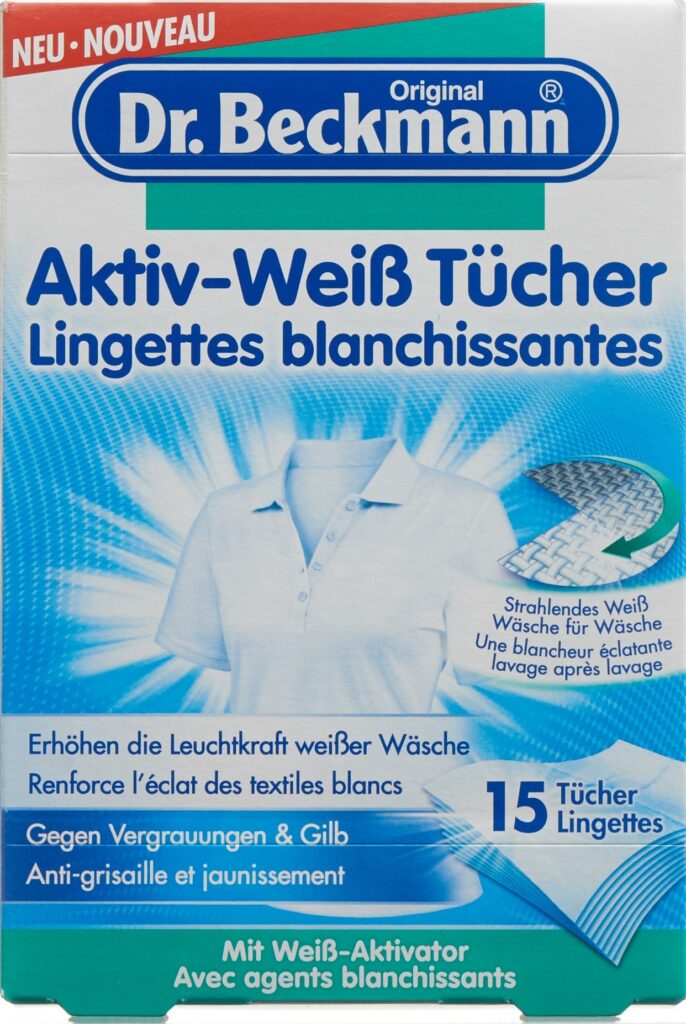 DR BECKMANN lingettes blanchissantes 15 pce