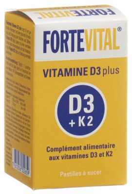 FORTEVITAL Vitamine D3 plus cpr sucer bte 60 g