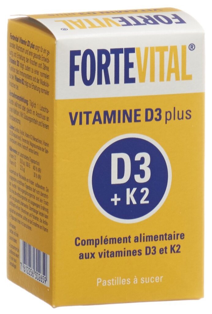 FORTEVITAL Vitamine D3 plus cpr sucer bte 60 g