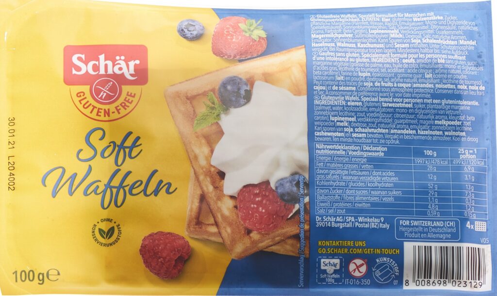 SCHÄR Soft gaufrettes sans gluten 100 g