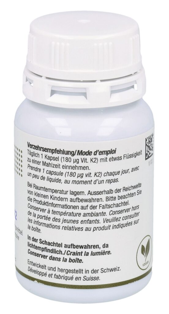 BURGERSTEIN Vitamin K2 caps moll 180 mcg 60 pce
