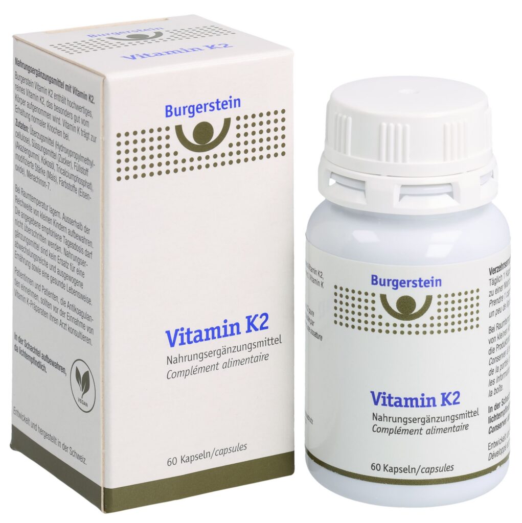 BURGERSTEIN Vitamin K2 caps moll 180 mcg 60 pce