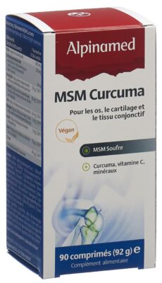 ALPINAMED MSM Curcuma cpr bte 90 pce