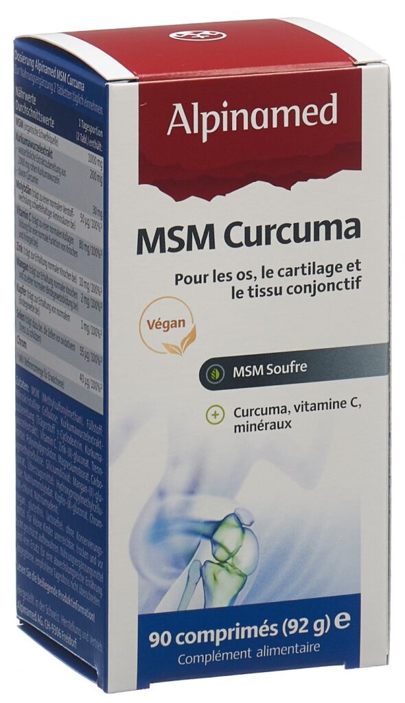 ALPINAMED MSM Curcuma cpr bte 90 pce