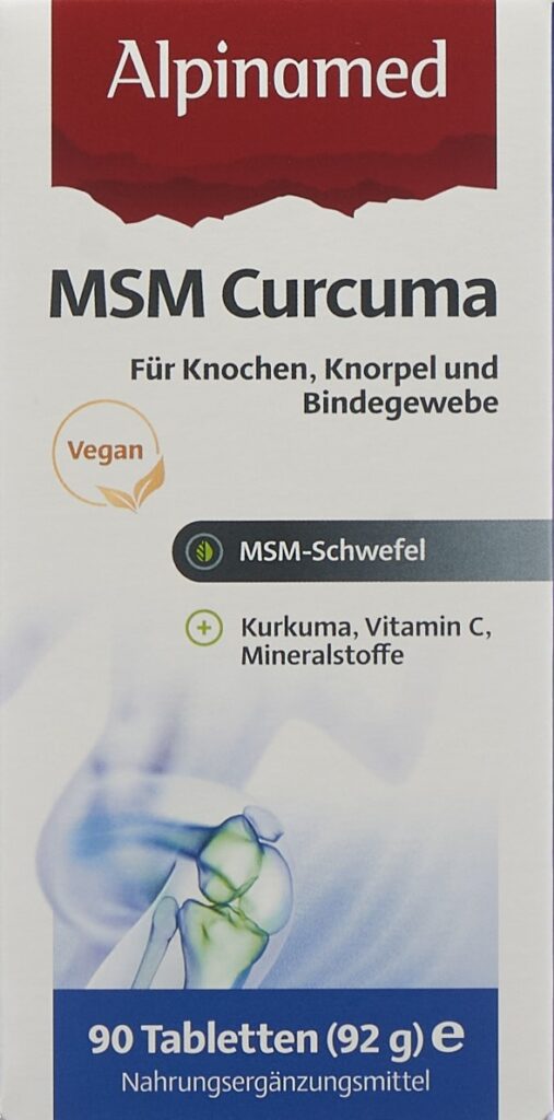ALPINAMED MSM Curcuma cpr bte 90 pce