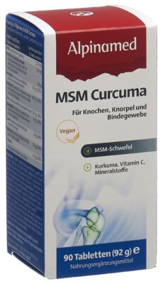 ALPINAMED MSM Curcuma cpr bte 90 pce