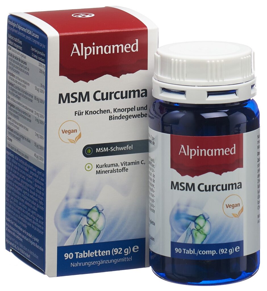 ALPINAMED MSM Curcuma cpr bte 90 pce