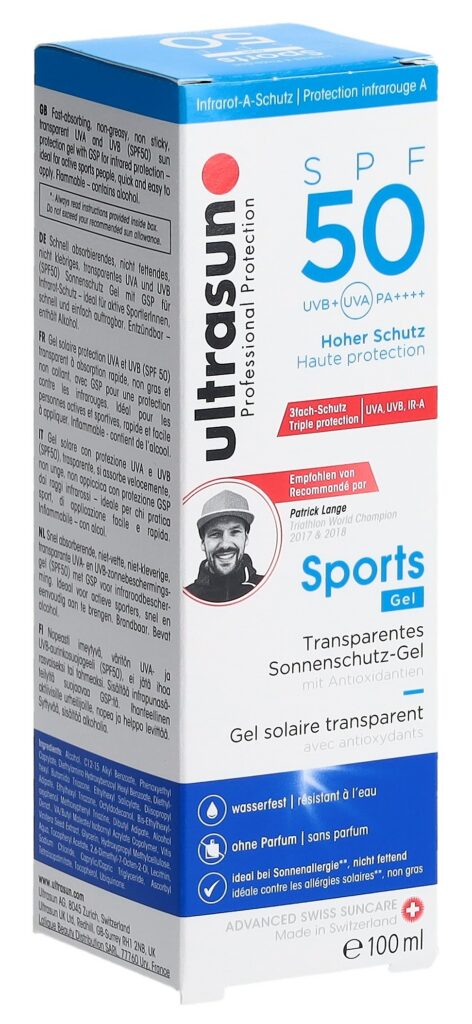 ULTRASUN Sports Gel SPF 50 fl 100 ml