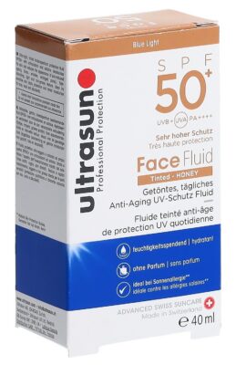 ULTRASUN Face Fluid SPF50+ Tinted HONEY 40 ml