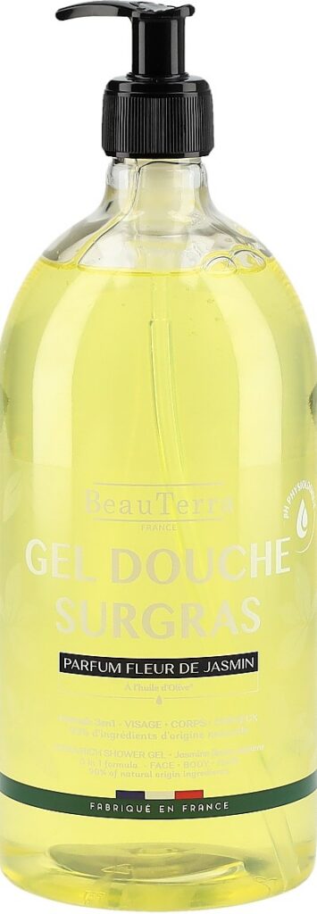 BEAUTERRA gel douche surgras jasmin fl 1000 ml