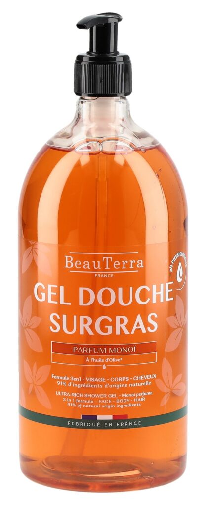 BEAUTERRA gel douche surgras monoi fl 1000 ml