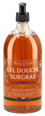 BEAUTERRA gel douche surgras bois santal 1000 ml