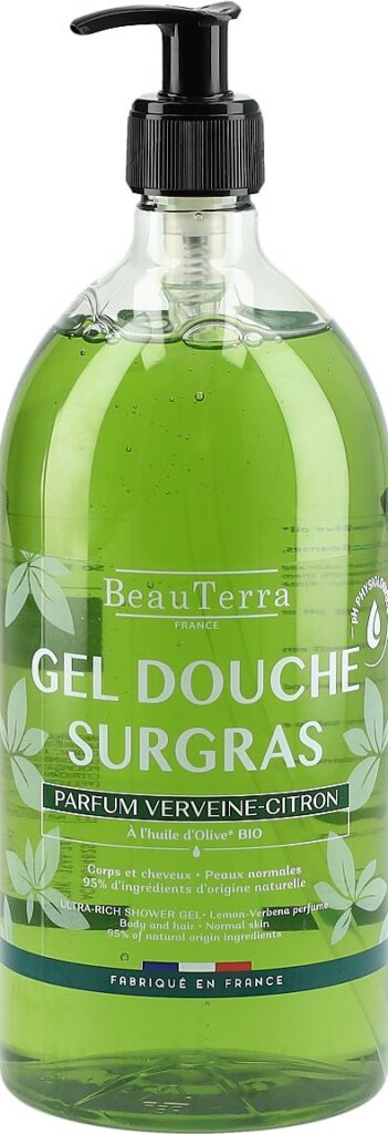 BEAUTERRA gel douche surgras ver cit fl 1000 ml