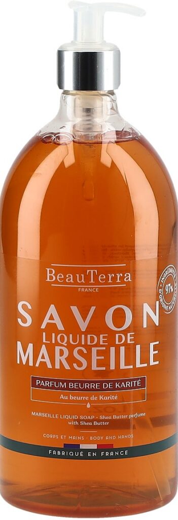 BEAUTERRA savon Marseille liq beurre kari 1000 ml