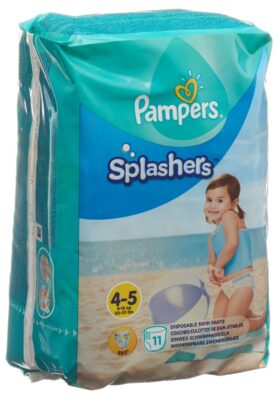 PAMPERS Splashers Gr4-5 emballage avec anse 11 pce