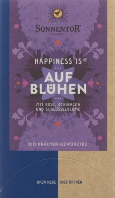 SONNENTOR happiness is aufblühen thé BIO 18 pce