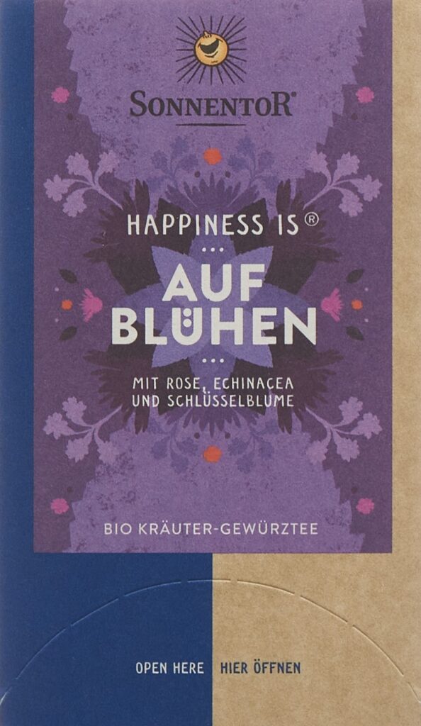 SONNENTOR happiness is aufblühen thé BIO 18 pce