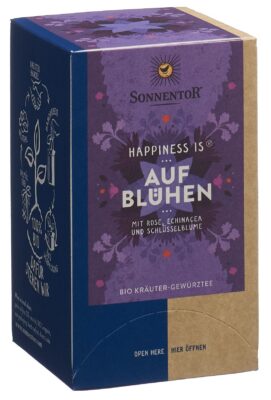 SONNENTOR happiness is aufblühen thé BIO 18 pce