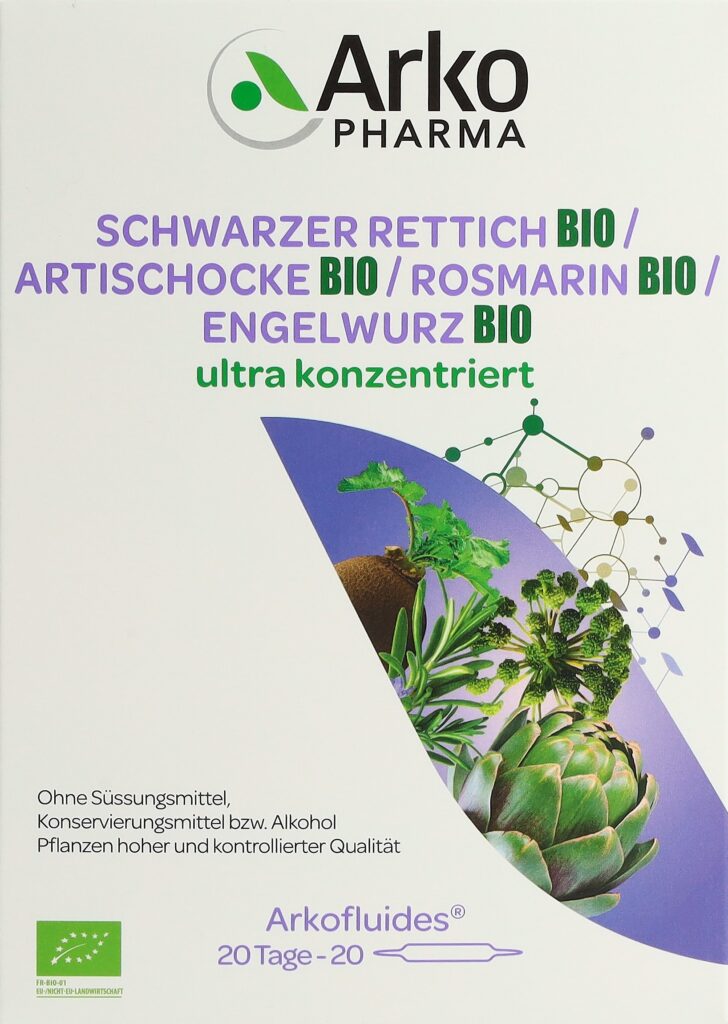 ARKOFLUIDE arti radis roma angé bio amp buv 20 pce