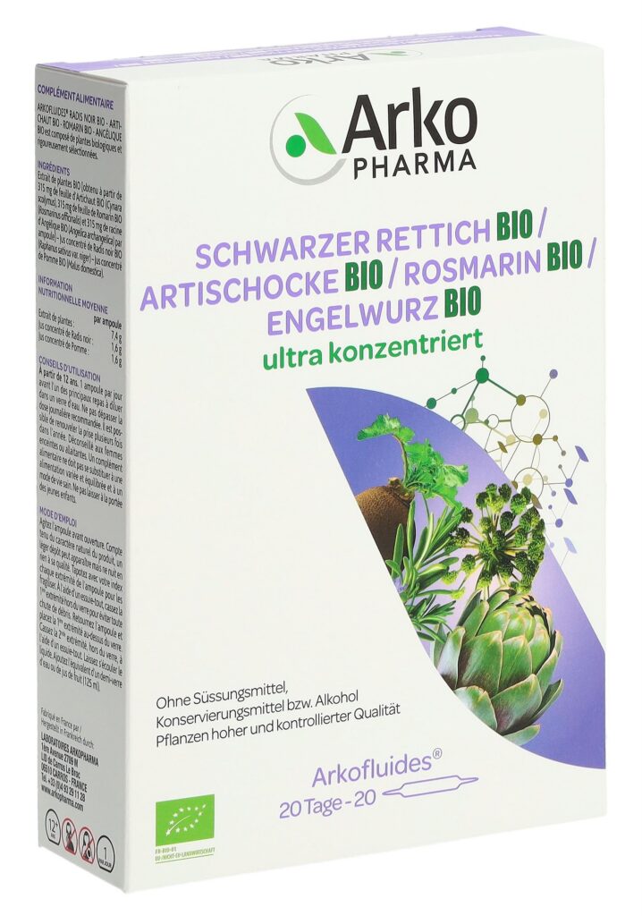 ARKOFLUIDE arti radis roma angé bio amp buv 20 pce