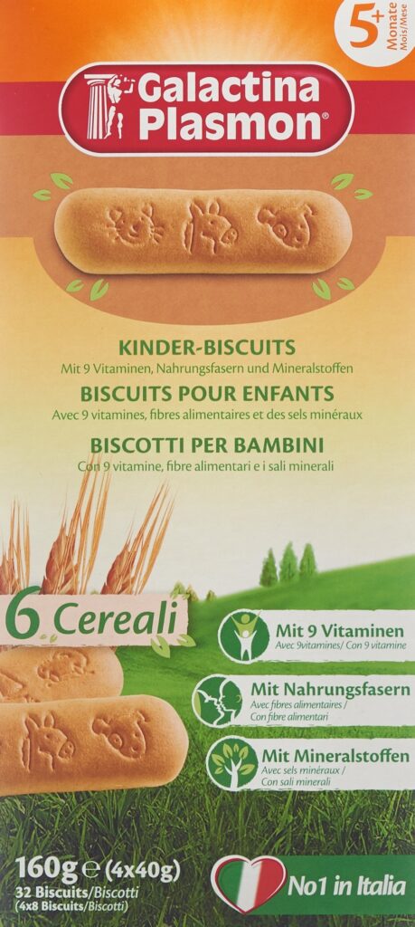 GALACTINA Plasmon 6 Cereali Bisc enfants 4 x 40 g