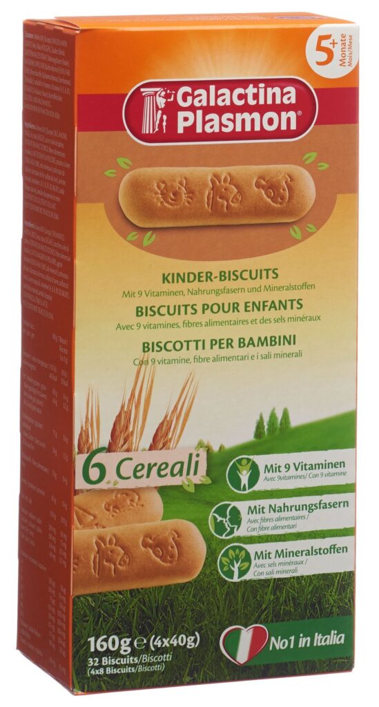 GALACTINA Plasmon 6 Cereali Bisc enfants 4 x 40 g