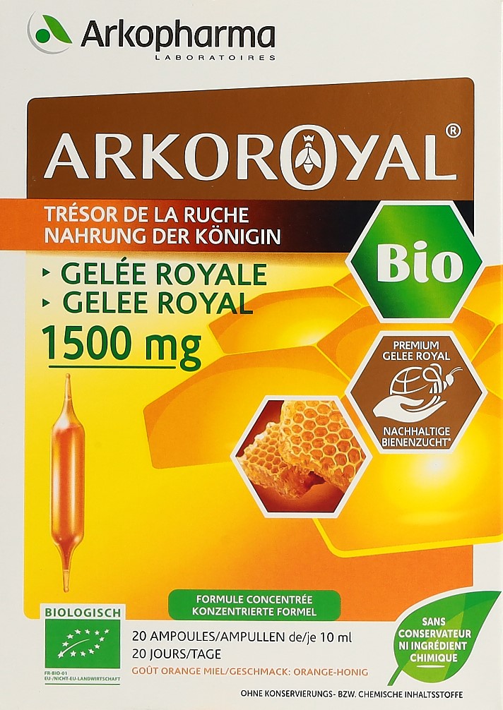 ARKOROYAL gelée royale 1500 mg bio 20 x 10 ml