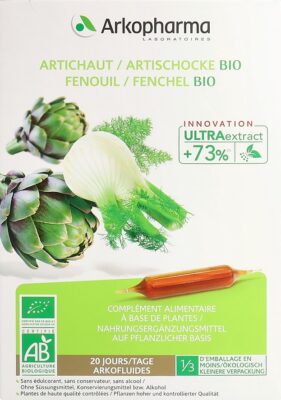 ARKOFLUIDE artichaut-fenouil bio 20 amp 10 ml