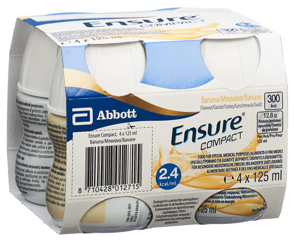 ENSURE Compact banane 4 x 125 ml