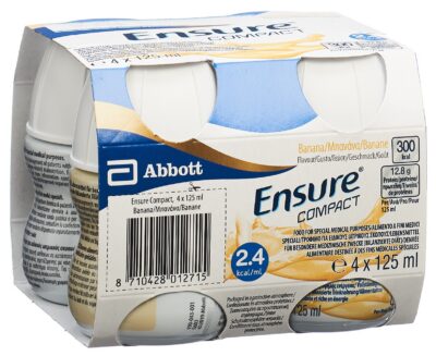 ENSURE Compact banane 4 x 125 ml