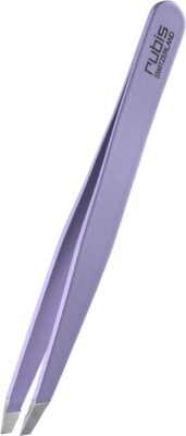 RUBIS pincette biseautée violet inox