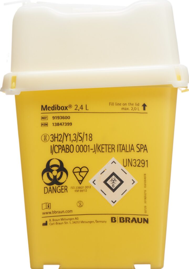 MEDIBOX collecteur aiguilles usagées 2.4l
