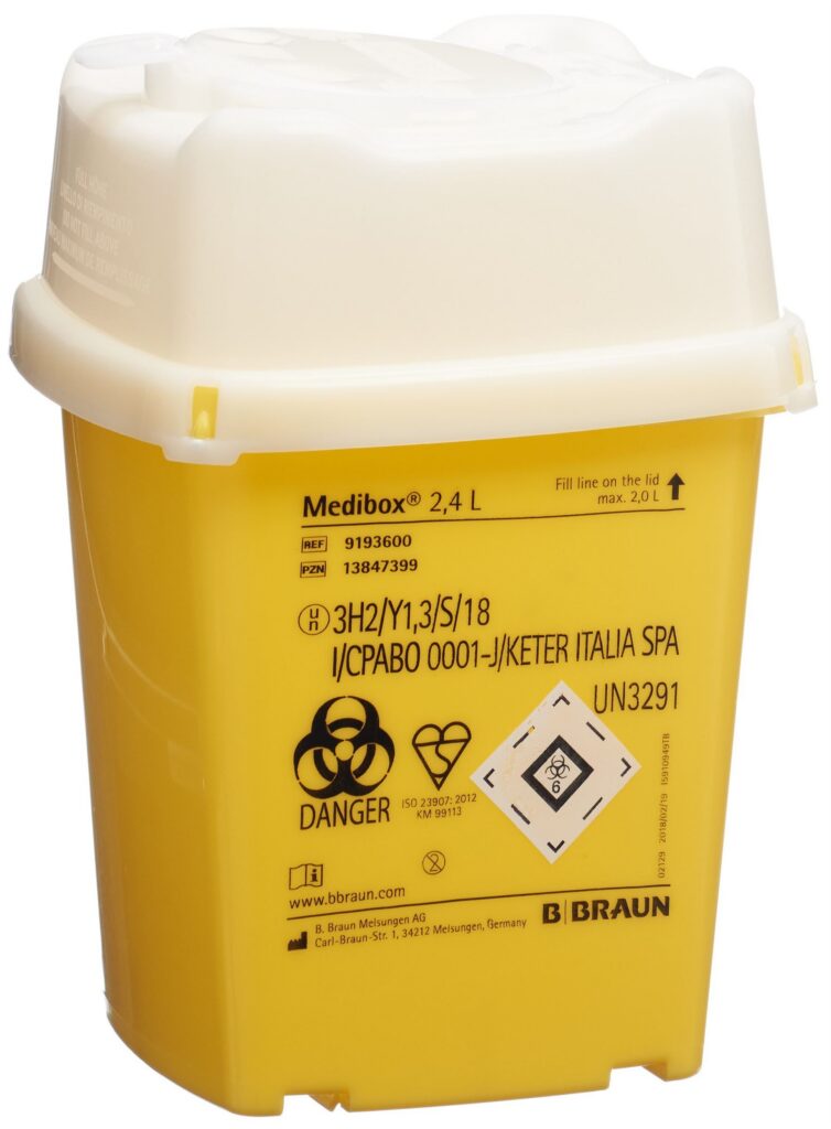 MEDIBOX collecteur aiguilles usagées 2.4l