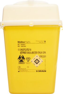 MEDIBOX collecteur aiguilles usagées 5.7l