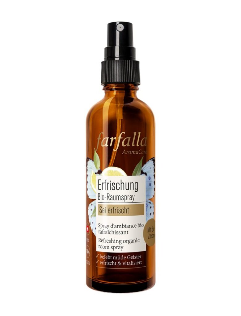 FARFALLA Spray ambiant bio citron rafraîchis 75 ml