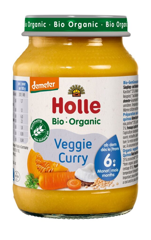 HOLLE Veggie Curry verre 190 g