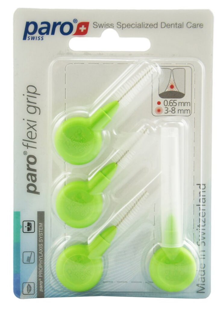 PARO Flexi Grip 3/8.0mm verte cl med conique 4 pce