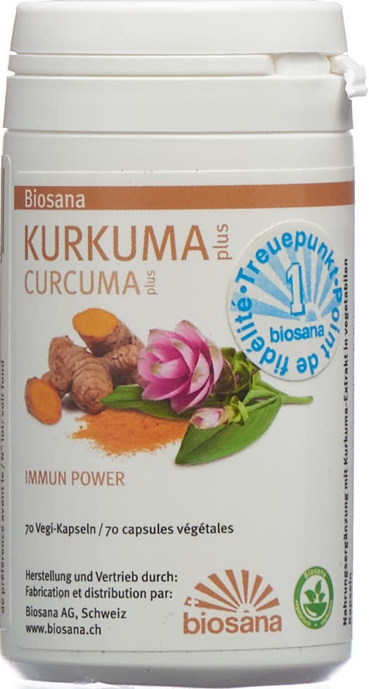 BIOSANA curcuma plus caps bte 70 pce
