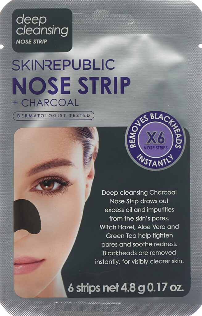 SKIN REPUBLIC Charcoal Nose Strips sach 6 paire