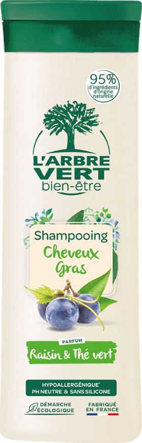 L'ARBRE VERT shampooing éco cheveux gras fl 250 ml