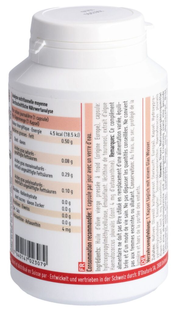 BIONATURIS Nova astaxanthine caps 4 mg bte 90 pce