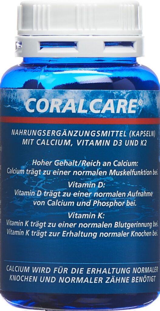 CORALCARE Calcium caps 750 mg VitD3 + K2 120 pce