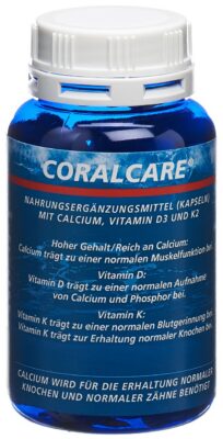 CORALCARE Calcium caps 750 mg VitD3 + K2 120 pce