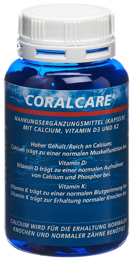 CORALCARE Calcium caps 750 mg VitD3 + K2 120 pce