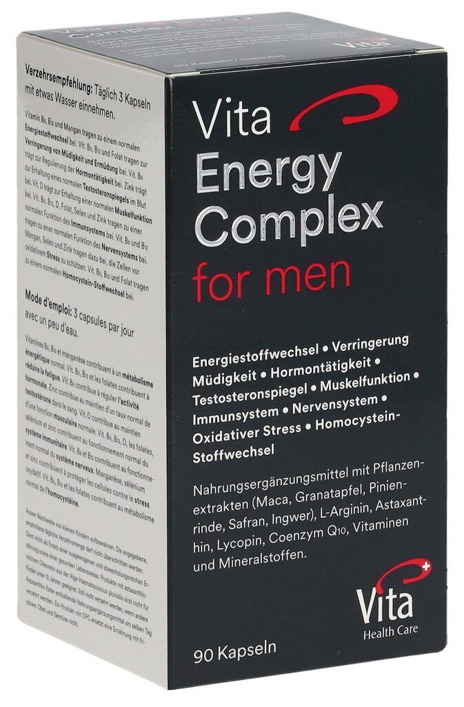 VITA ENERGY COMPLEX for men caps verre 90 pce
