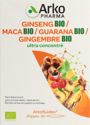 ARKOFLUIDE Gins-Maca-Guar-Ging amp buv bio 20 pce