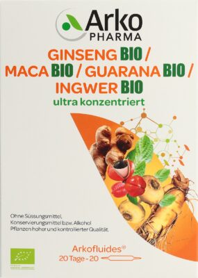ARKOFLUIDE Gins-Maca-Guar-Ging amp buv bio 20 pce