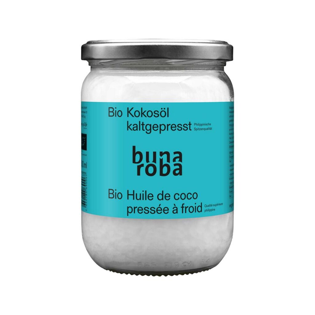 BUNAROBA Huile de noix de coco verre 500 ml
