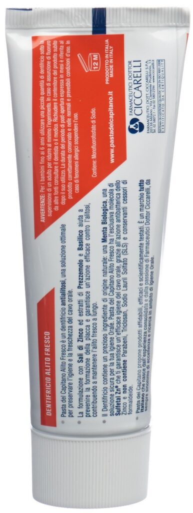 PASTA DEL CAPITANO antibatterico alito fres 75 ml